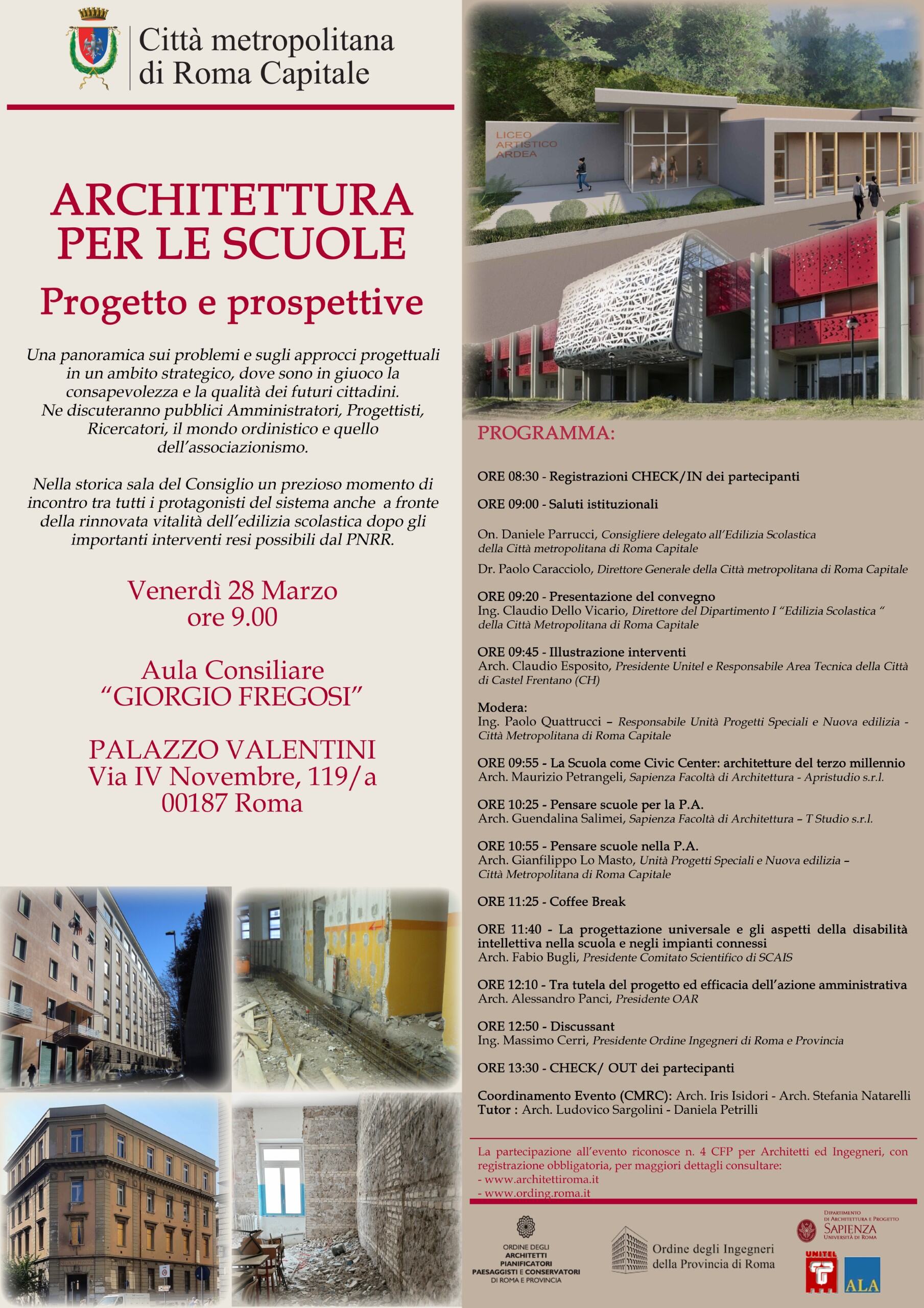 ARCHITETTURA PER LE SCUOLE: Progetti e Prospettive