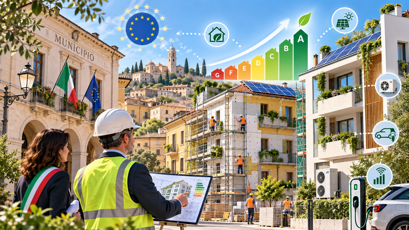 Direttiva Case Green: l’Italia in ritardo sul recepimento. Dal 2027 possibili nuovi incentivi per la riqualificazione energetica, mentre per i Comuni si profilano importanti obblighi e responsabilità